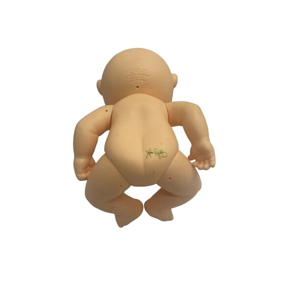 2016 OAA CABBAGE PATCH KIDS DOLL PREEMIE 9" HARD BODY BLUE EYES EYELASHES, BALD - Picture 13 of 15